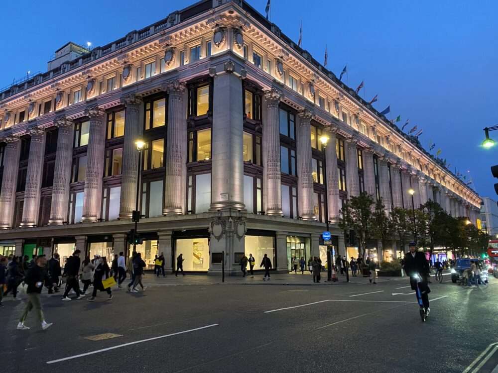 Explore the best malls in London: Selfridges Department Store